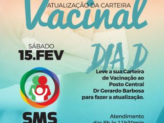 SAÚDE I Neste sábado é dia de atualizar a carteira de vacinação